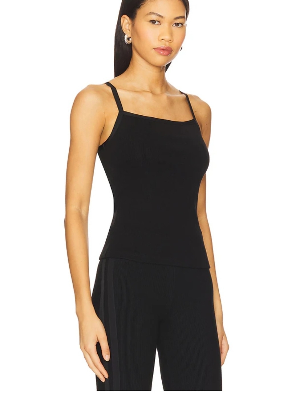 Donni Satin Trim Ribbed Camisole NWT - Picture 2 of 7